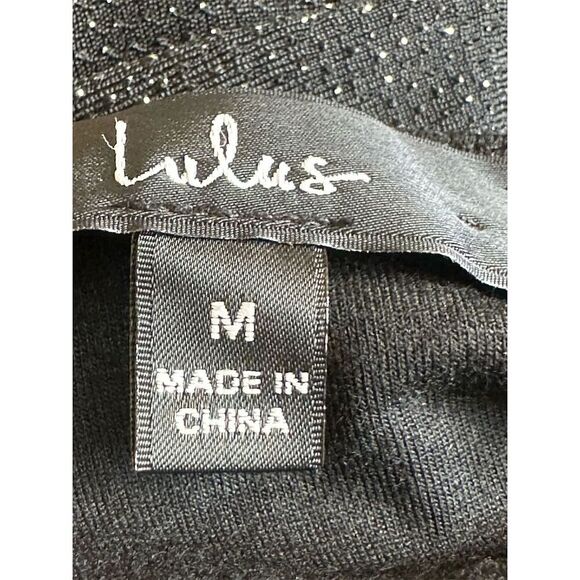 Lulus Women's Black Backless Bodycon Mini Dress Size M - Picture 4 of 6